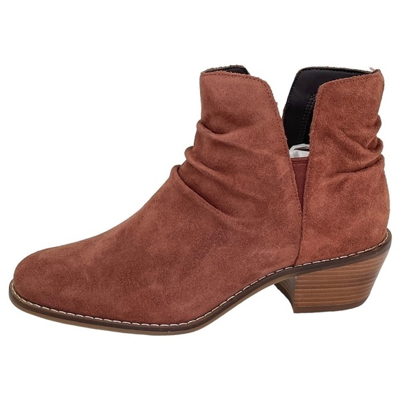 Cole Haan Alayna Mahogany Suede Leather Womens Ankle Boots Size 5M - Picture 2 of 12
